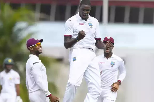 Holder's impressive spell helped West Indies limit Pakistan's first innings lead to 81 runs. Holder's impressive spell helped West Indies limit Pakistan's first innings lead to 81 runs.