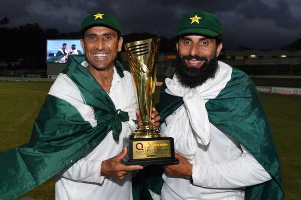 Yasir Shah's five-for defied Roston Chase's fighting hundred to gift Misbah-ul Haq, Younis Khan a fitting farewell