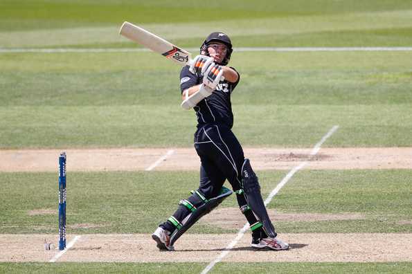 Tom Latham top scored with 104 for New Zealand Tom Latham top scored with 104 for New Zealand