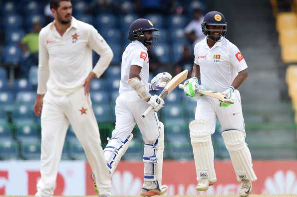 Dickwella and a determined Gunaratne added 121 runs at a good pace to keep Sri Lanka in the running for a record chase. Dickwella and a determined Gunaratne added 121 runs at a good pace to keep Sri Lanka in the running for a record chase.