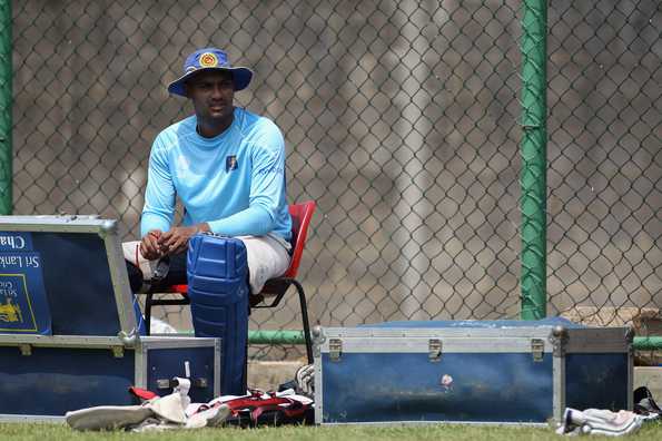 Chamara Kapugedera was struck under his right eye by a throw from wicket-keeper Niroshan Dickwella in the third ODI. Chamara Kapugedera was struck under his right eye by a throw from wicket-keeper Niroshan Dickwella in the third ODI.