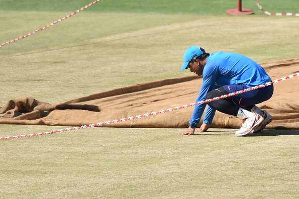 The Pune pitch curator was suspended following a sting operation The Pune pitch curator was suspended following a sting operation