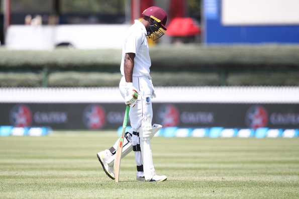 Sunil Ambris scored a century in the second innings but it was left to their lower order to help the side escape with a draw Sunil Ambris scored a century in the second innings but it was left to their lower order to help the side escape with a draw