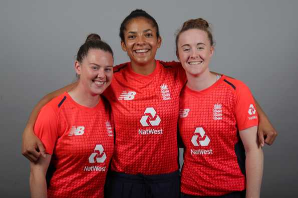 Sophia Dunkley, Linsey Smith and Kirstie Gordon are the three new faces in the England squad Sophia Dunkley, Linsey Smith and Kirstie Gordon are the three new faces in the England squad