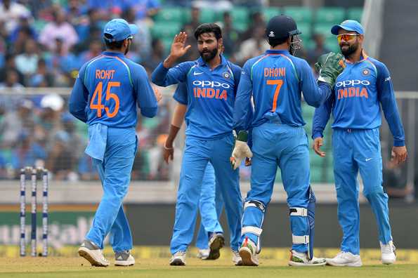 Jadeja picked up four wickets to torment hapless Windies. Jadeja picked up four wickets to torment hapless Windies.