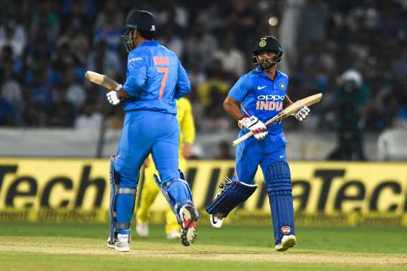 Jadhav and Dhoni scored unbeaten 141 for the fifth wicket. Jadhav and Dhoni scored unbeaten 141 for the fifth wicket.