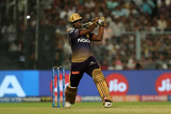 In a throwback to KKR's last match, Russell scored a destructive 17-ball 48 In a throwback to KKR's last match, Russell scored a destructive 17-ball 48