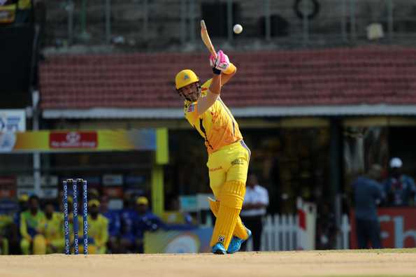 Faf du Plessis chose the right areas to play the lofted shots Faf du Plessis chose the right areas to play the lofted shots