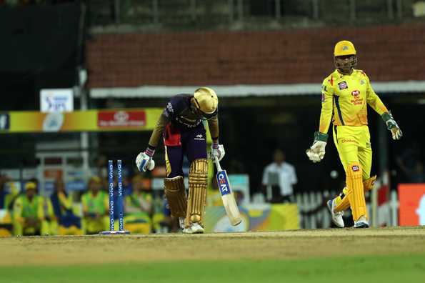 Dhoni pulled out his bag of tricks against KKR to help his side to a win Dhoni pulled out his bag of tricks against KKR to help his side to a win