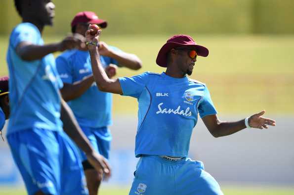 Having elected to bat, openers Hodge and Kraigg Brathwaite provided a solid platform with an 87-run stand. Having elected to bat, openers Hodge and Kraigg Brathwaite provided a solid platform with an 87-run stand.