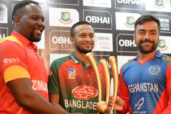 Bangladesh take on Zimbabwe in the opening game of the T20I tri-series. Bangladesh take on Zimbabwe in the opening game of the T20I tri-series.