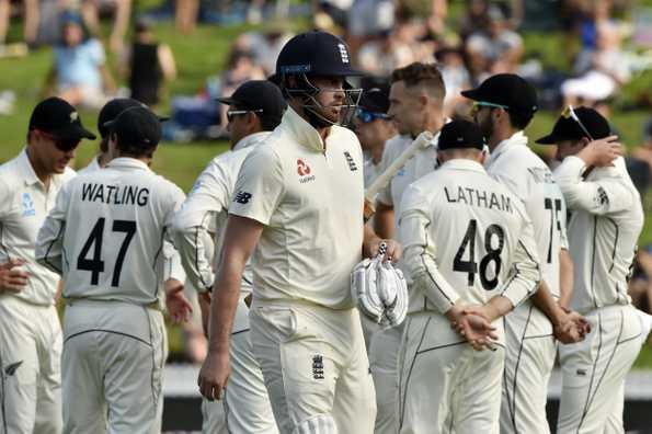 England lost two wickets early after New Zealand posted 375 in their first innings.