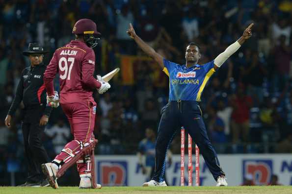 Angelo Mathews bagged four wickets Angelo Mathews bagged four wickets