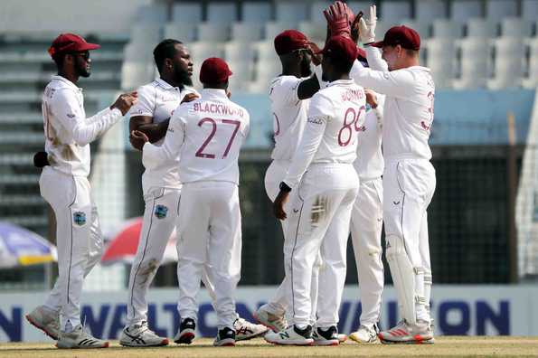 West Indies picked two more wickets through the second session on Day 1. West Indies picked two more wickets through the second session on Day 1.