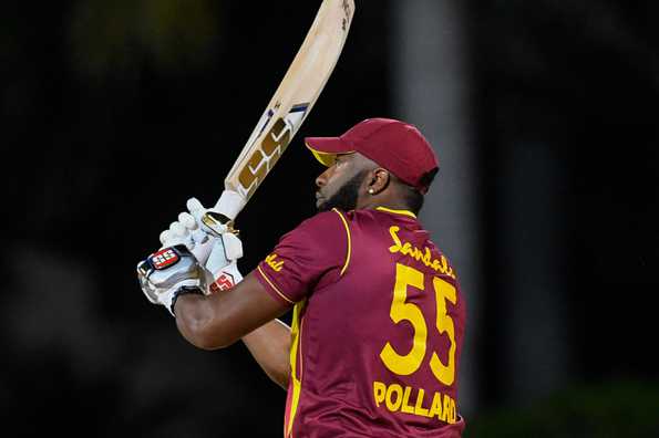 Pollard hit six sixes off a single over - from Akila Dananjaya - in West Indies' manic four-wicket victory Pollard hit six sixes off a single over - from Akila Dananjaya - in West Indies' manic four-wicket victory