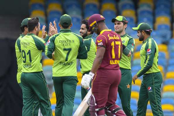 Pakistan kept striking at regular intervals in the shortened game.