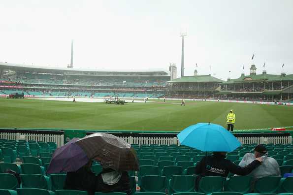 Rain continues to fall in Sydney on day four. Rain continues to fall in Sydney on day four.
