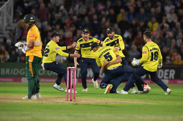 Liam Dawson picked three in his team's dramatic victory over the defending champions Liam Dawson picked three in his team's dramatic victory over the defending champions