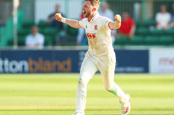Sam Cook finished the game with 10 wickets to his tally Sam Cook finished the game with 10 wickets to his tally