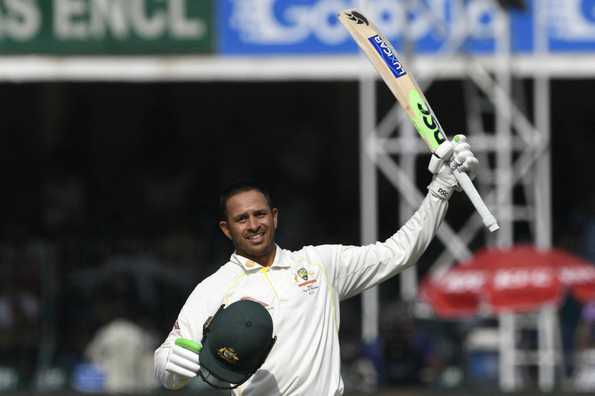 Usman Khawaja registered his second Test hundred of the series Usman Khawaja registered his second Test hundred of the series