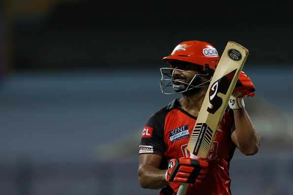 Rahul Tripathi's 76 was the highest individual score for SRH in this IPL Rahul Tripathi's 76 was the highest individual score for SRH in this IPL