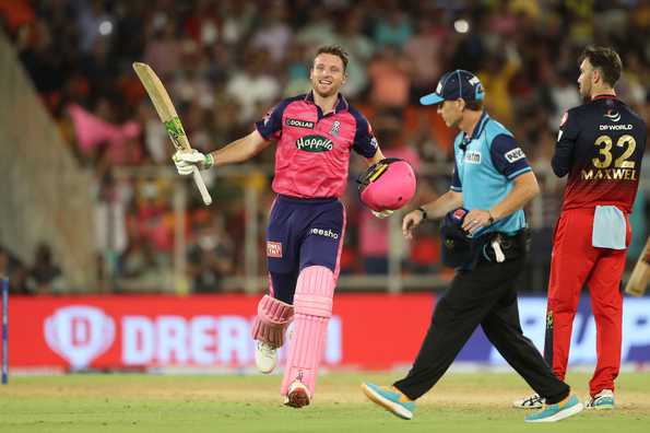 Jos Buttler equalled Virat Kohli's record for most hundreds in a season of the IPL Jos Buttler equalled Virat Kohli's record for most hundreds in a season of the IPL