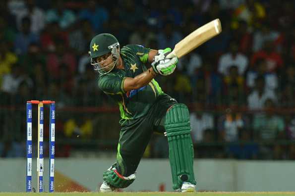 Umar Akmal plays a shot during the first Twenty20 international against Sri Lanka. Umar Akmal plays a shot during the first Twenty20 international against Sri Lanka.