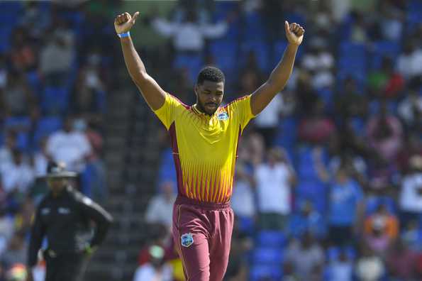 McCoy's 6/17 are best figures for a West Indies bowler in T20Is. McCoy's 6/17 are best figures for a West Indies bowler in T20Is.