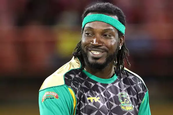 Chris Gayle came to the party.