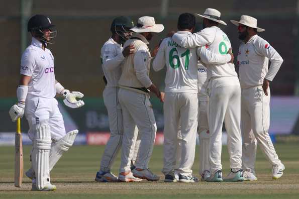 Nauman Ali removed Duckett and Root off successive balls. Nauman Ali removed Duckett and Root off successive balls.