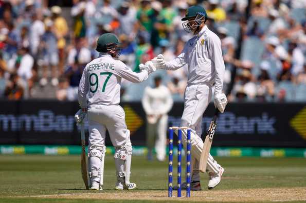 Verreyne and Jansen stitched a half-century stand. Verreyne and Jansen stitched a half-century stand.