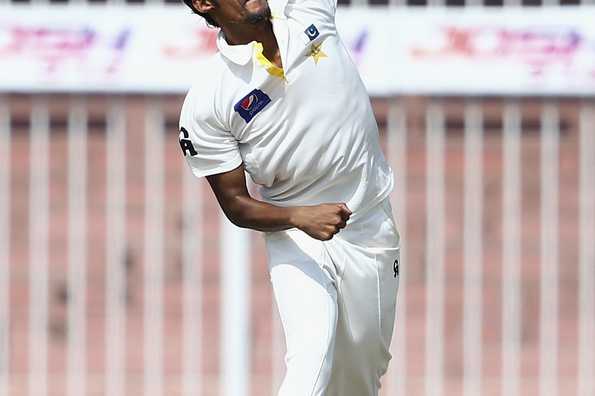 Raza in action during a first-class game for Pakistan, where he has 85 wickets from 30 matches Raza in action during a first-class game for Pakistan, where he has 85 wickets from 30 matches