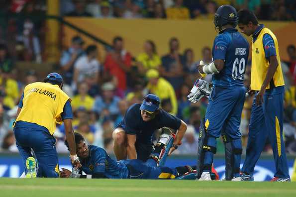 Dinesh Chandimal became the latest Sri Lankan player to suffer injury troubles Dinesh Chandimal became the latest Sri Lankan player to suffer injury troubles