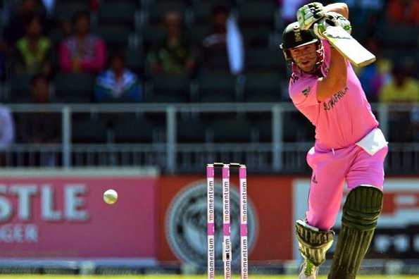 AB de Villiers (in pic) also praised David Miller for amassing a ton. AB de Villiers (in pic) also praised David Miller for amassing a ton.