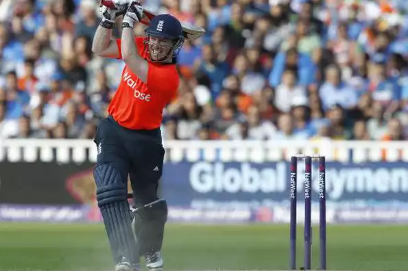 England T20I captain Eoin Morgan came up with a blistering knock. England T20I captain Eoin Morgan came up with a blistering knock.