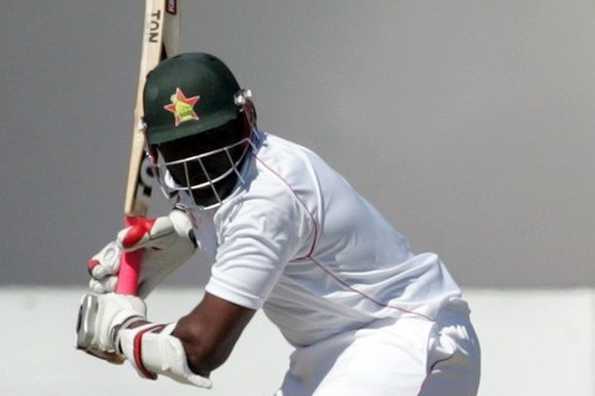 Hamilton Masakadza survived a testing session to remain unbeaten at lunch. Hamilton Masakadza survived a testing session to remain unbeaten at lunch.