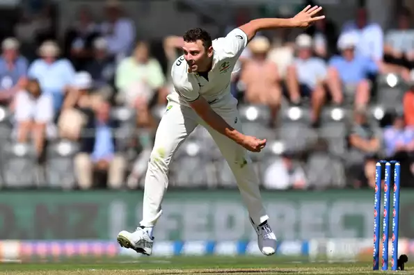 Hazlewood, who had an excellent outing, picked up the final wicket to finish with a five-fer. Hazlewood, who had an excellent outing, picked up the final wicket to finish with a five-fer.