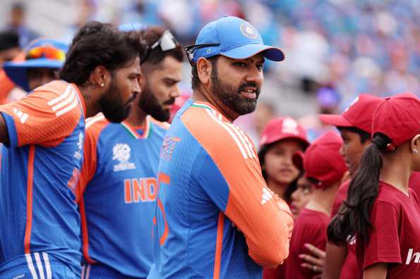 Rohit top-scored in India's opening game on the same ground Rohit top-scored in India's opening game on the same ground
