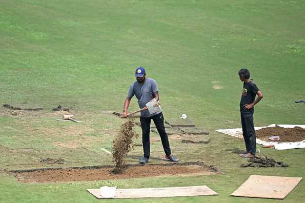 The soil in the stadium is not conducive for quick drainage The soil in the stadium is not conducive for quick drainage