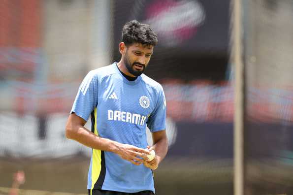 Khaleel Ahmed claimed three wickets for India A. Khaleel Ahmed claimed three wickets for India A.