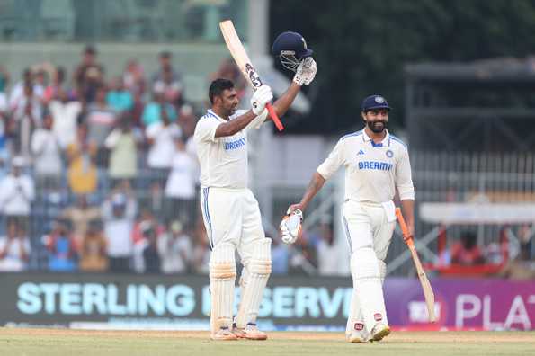 Ashwin brought up his sixth Test hundred and his second at Chepauk