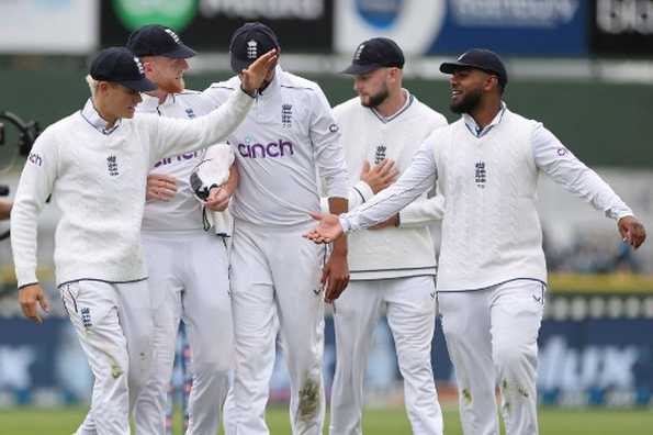 England demolished NZ by 323 runs in the second Test. England demolished NZ by 323 runs in the second Test.