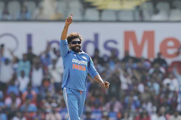 Ravindra Jadeja finished with figures of 3-26 in 9 overs Ravindra Jadeja finished with figures of 3-26 in 9 overs