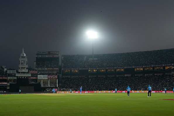 The match was halted for more than 30 minutes due to floodlight malfunctioning The match was halted for more than 30 minutes due to floodlight malfunctioning