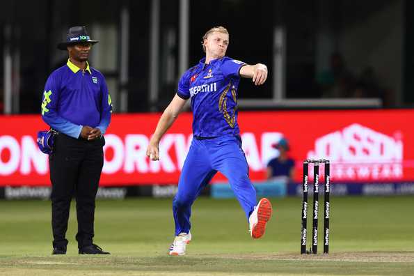Corbin Bosch in action for MI Cape Town. Corbin Bosch in action for MI Cape Town.