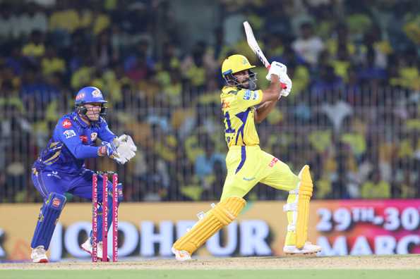 Gaikwad hit a quickfire knock from No. 3 Gaikwad hit a quickfire knock from No. 3