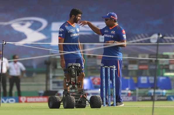 File Photo: Jasprit Bumrah with Mahela Jayawardene File Photo: Jasprit Bumrah with Mahela Jayawardene