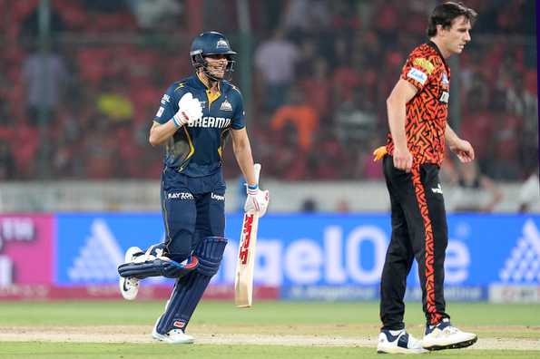 Gill was unbeaten on 61 as GT chased down SRH's 152 with 20 balls to spare. Gill was unbeaten on 61 as GT chased down SRH's 152 with 20 balls to spare.