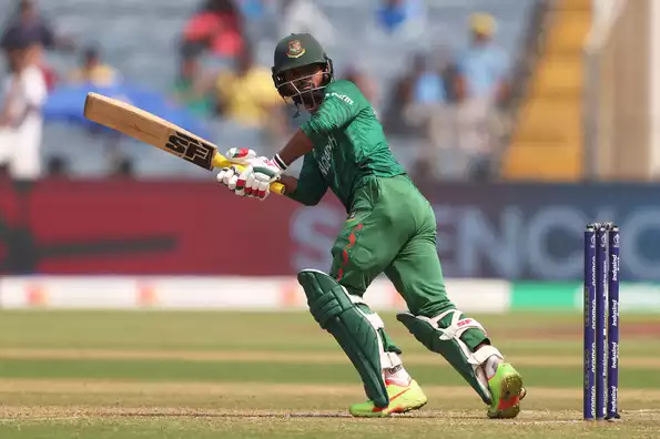 Hridoy showed dissent to an umpire's decision Hridoy showed dissent to an umpire's decision