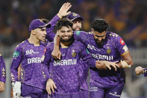 A run out in the last ball clinched it for KKR